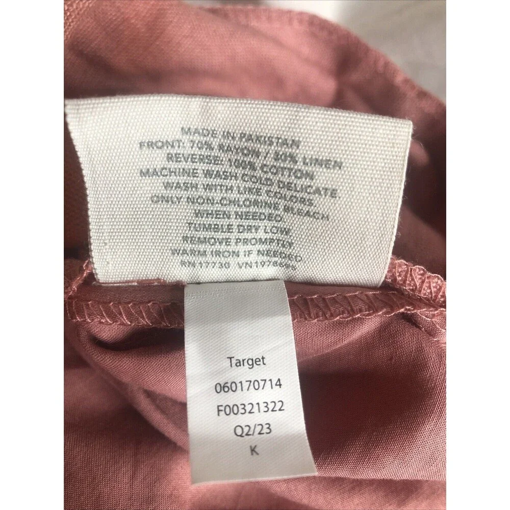 Heavyweight Linen Blend Duvet Cover  - Casaluna KING ROSE NEW!! NO SHAMS - Picture 5 of 11